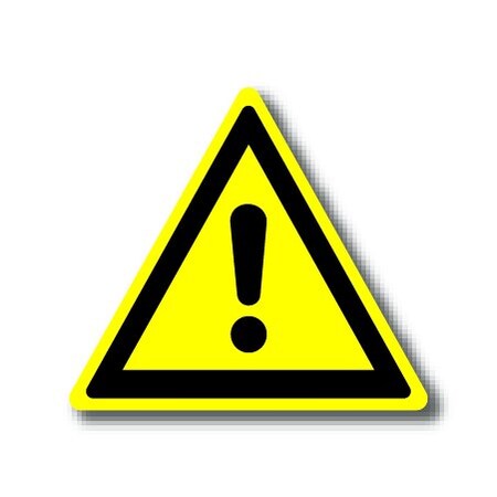 Ergomat 16in TRIANGLE SIGNS - Danger DSV-SIGN 256 #1280 -UEN